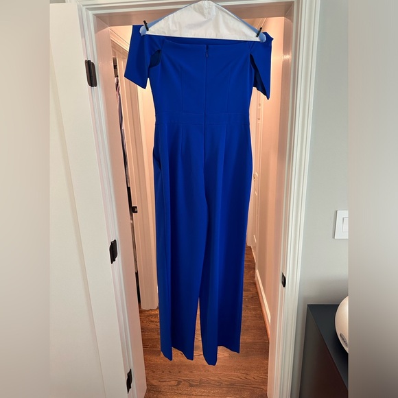 Vince Camuto  Camuto Off the Shoulder Jumpsuit Cobalt - Picture 6 of 7